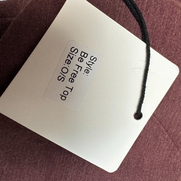 Jaded Gypsy NWT Sangria Be Free Top O/S - Picture 3 of 6